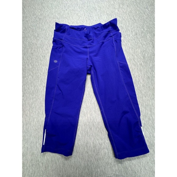 ATHLETA Purple Cropped‎ Leggings ~ Size XS - Picture 1 of 10